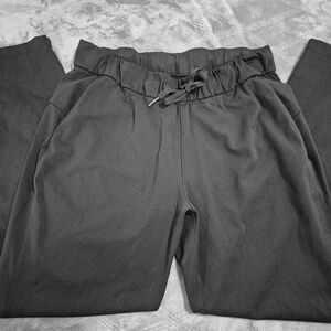 Lululemon Athletica Black Track Pants with Elastic Waistband